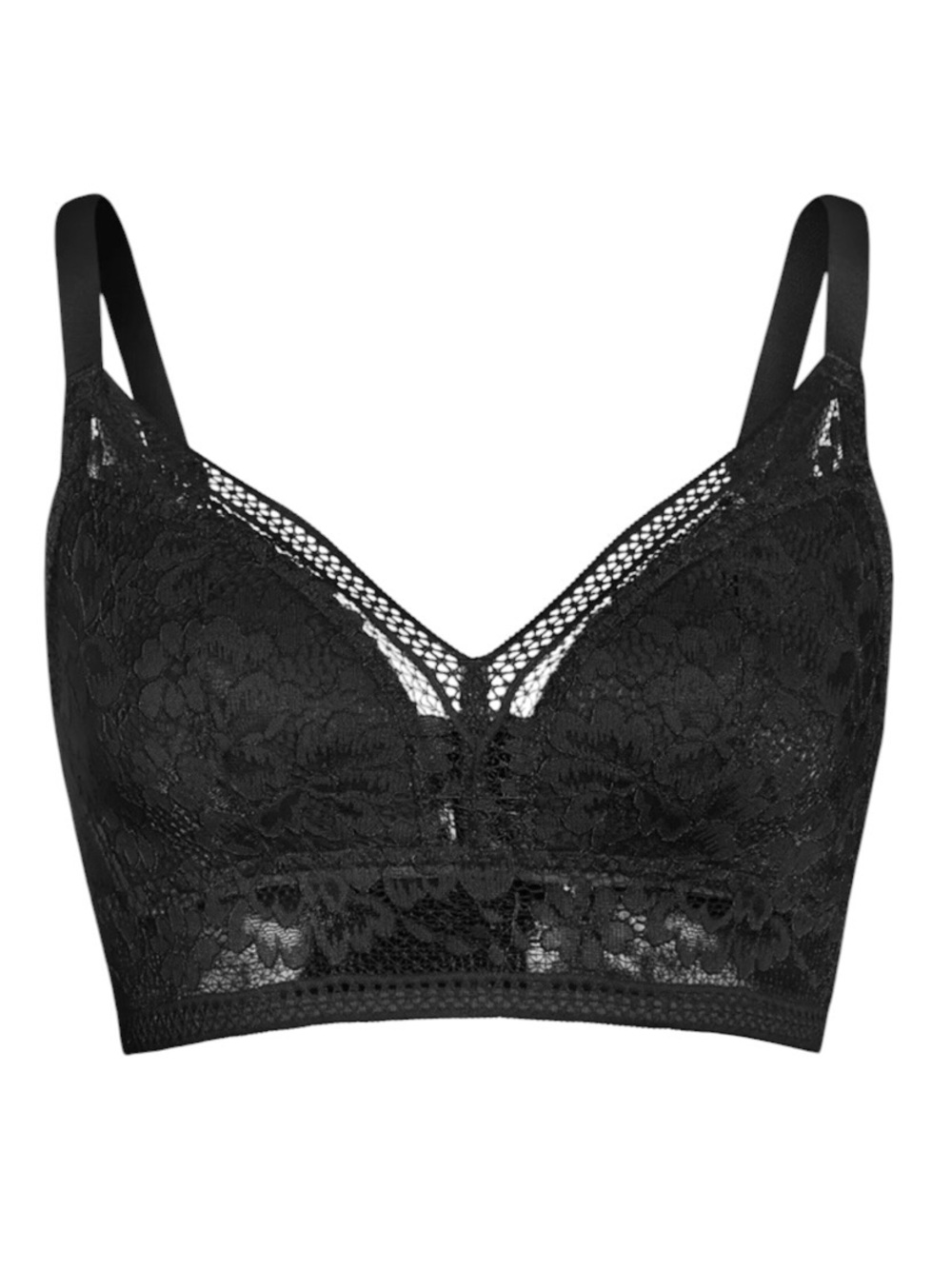 Knix Wireless Lace Bustier Bra in Black NWT Size XXL++ 40F 40G